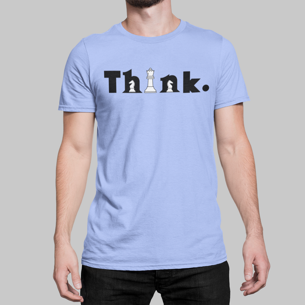 "Think." Chess-Inspired Graphic Tee