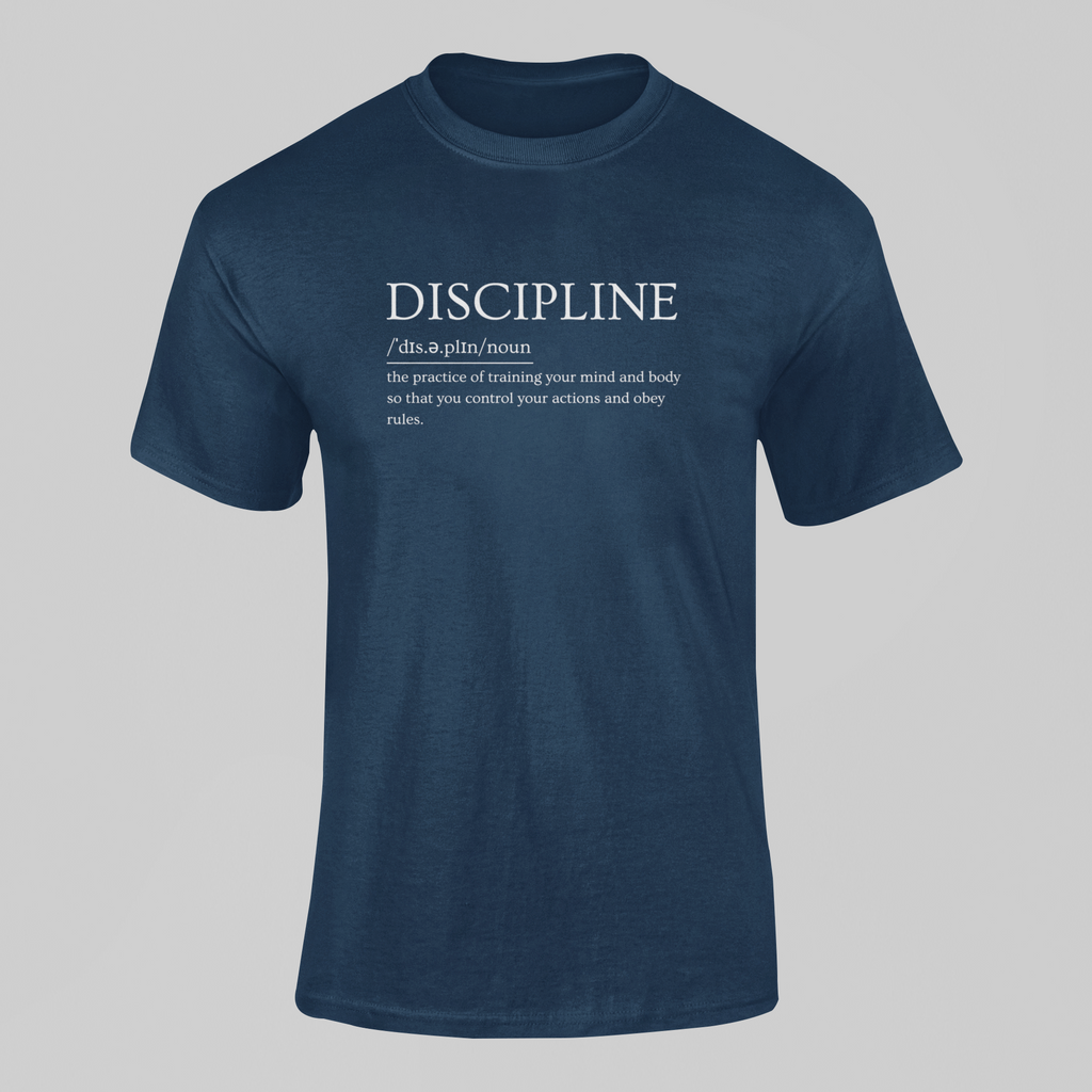 "Discipline" Definition T-Shirt – Mind Over Matter Edition