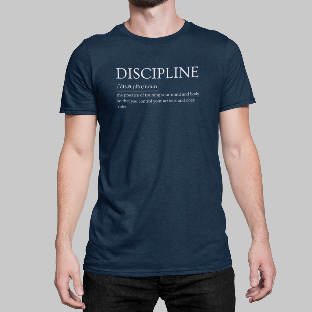 "Discipline" Definition T-Shirt – Mind Over Matter Edition