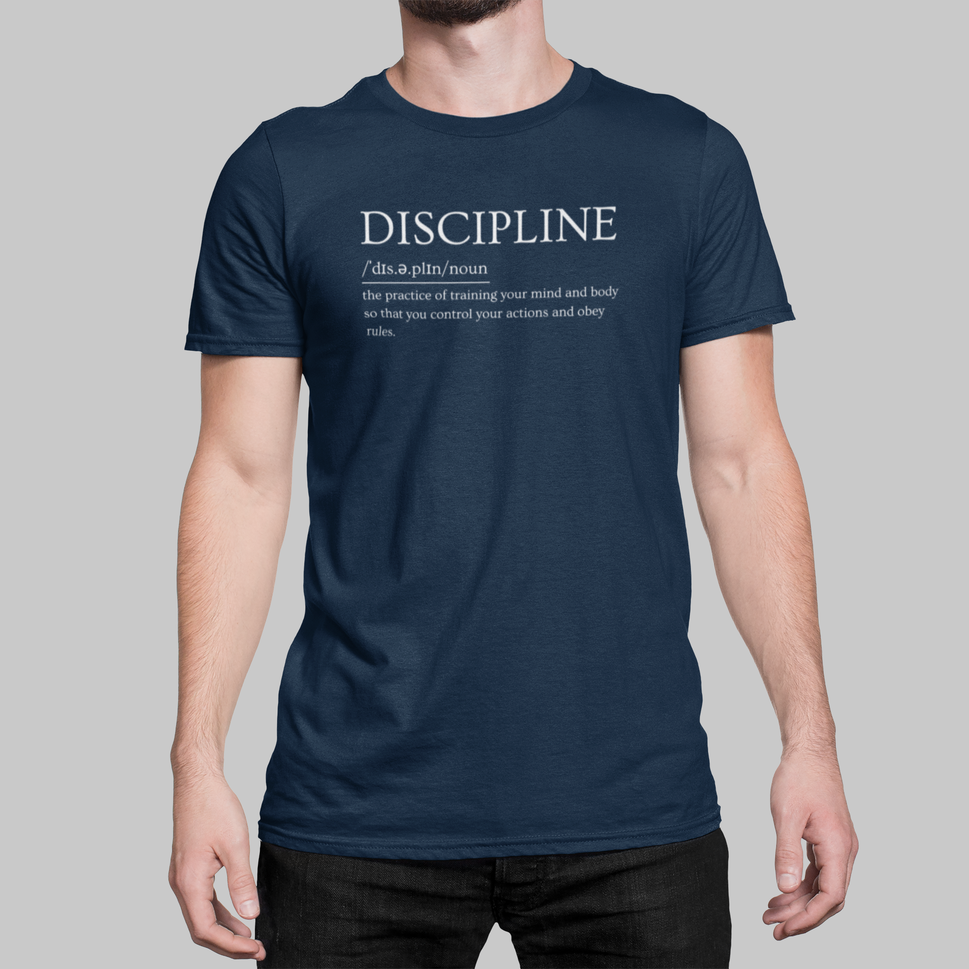 "Discipline" Definition T-Shirt – Mind Over Matter Edition