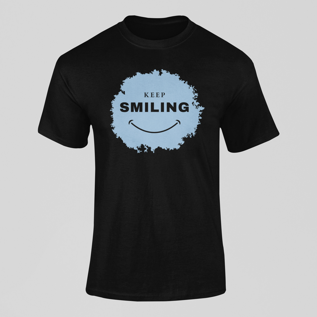 Keep Smiling Short Sleeve T-Shirt – Positive Vibes Graphic Tee